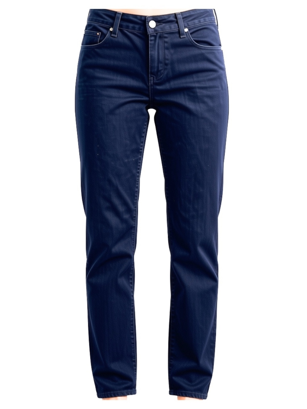 Paige Premium Denim Dark Blue Straight Leg Jeans Size 31 Waist 33 Inseam